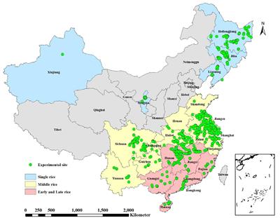 Estimating thresholds of nitrogen, phosphorus and potassium fertilizer rates for rice cropping systems in China